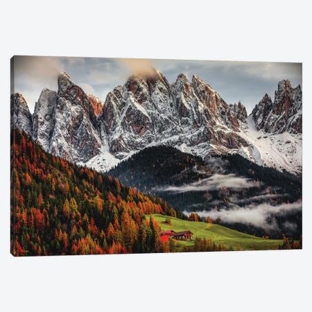 Italy Dolomites Mountain Fall Color II Canvas Print #AGP178} by Alex G Perez Art Print