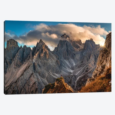 Italy Dolomites Stunning Mountain View I Canvas Print #AGP180} by Alex G Perez Canvas Wall Art