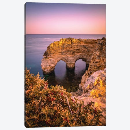 Portugal Benagil Seaside Heart Shaped Cliff Canvas Print #AGP217} by Alex G Perez Canvas Print