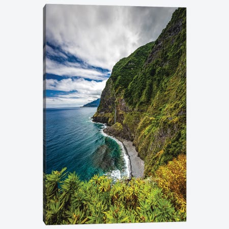 Portugal Madeira Island Seaside Cliff Andscape Canvas Print #AGP224} by Alex G Perez Canvas Artwork