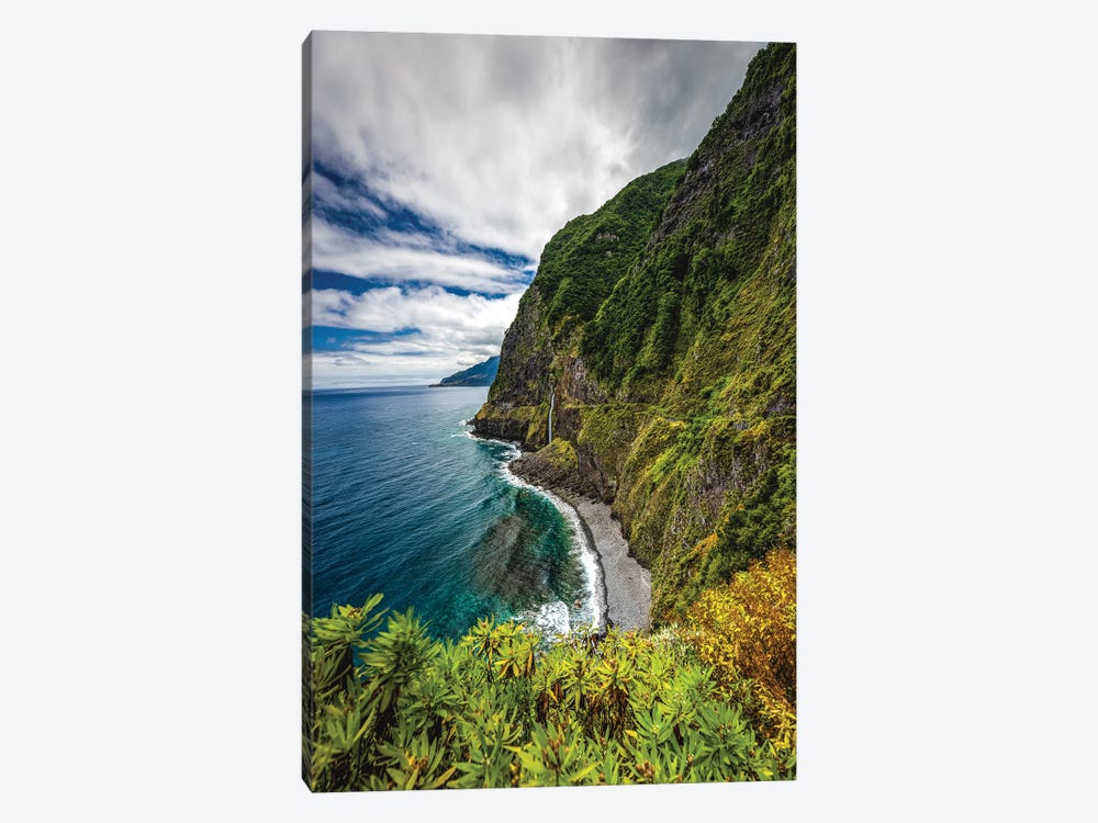 Portugal Madeira Island Seaside Cliff Andscape by Alex G Perez 1-piece Canvas Art