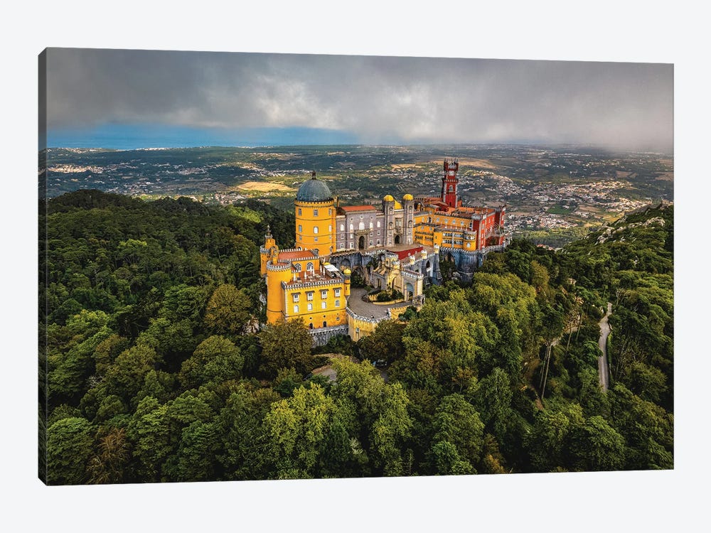 Portugal Park And National Palace Of Pena In The Clouds II by Alex G Perez 1-piece Art Print