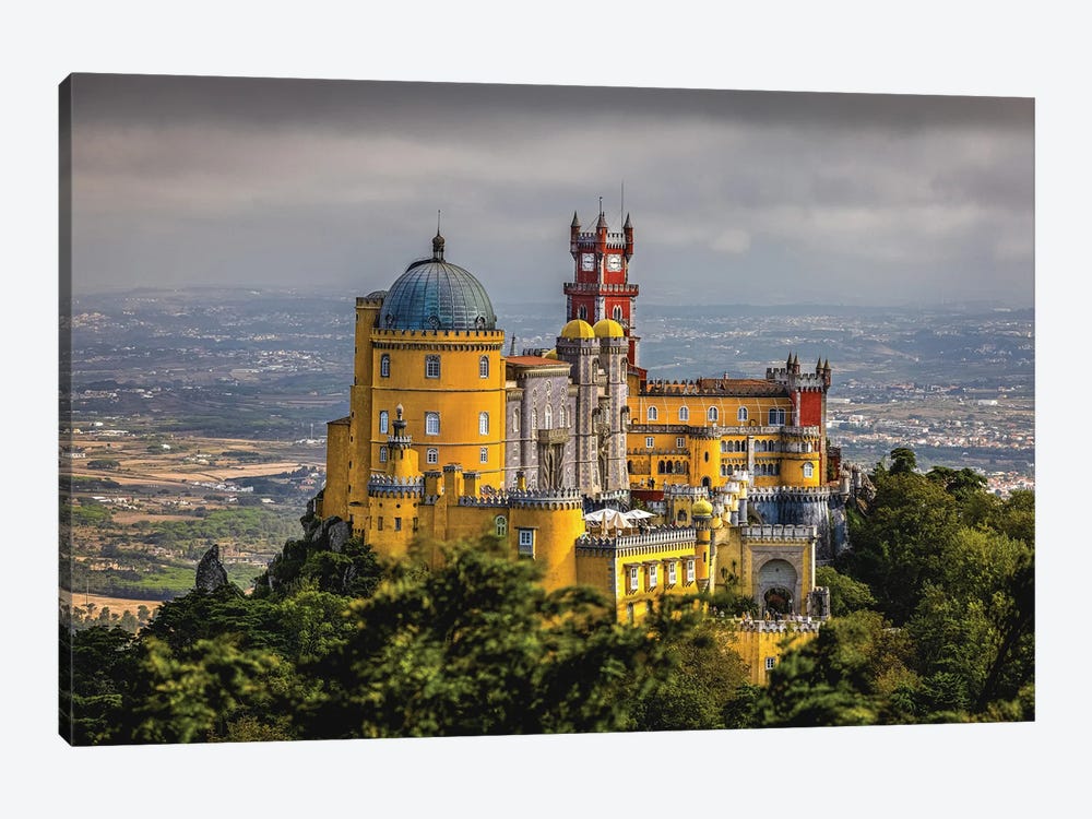 Portugal Park And National Palace Of Pena In The Clouds III by Alex G Perez 1-piece Art Print