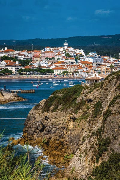 Porto: Portugal São Martinho Do Porto Beach Town II by Alex G Perez