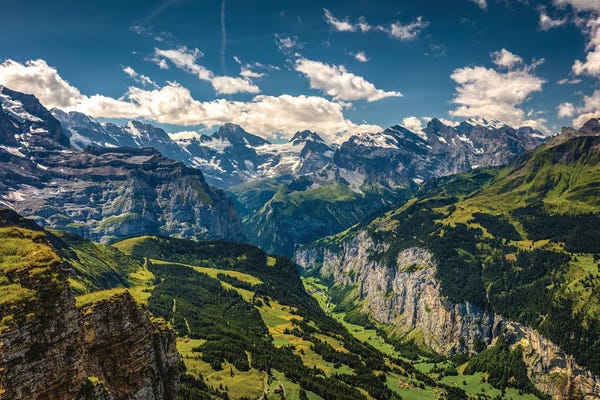 Photography: Switzerland Lauterbrunnen Swiss Alps Village II by Alex G Perez