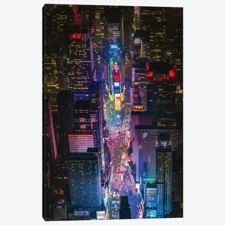 New York City Manhattan Times Square Skyline Cityscape II Canvas Print #AGP318} by Alex G Perez Canvas Art Print