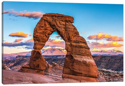 Utah Delicate Arch Sunset Canvas Art Print - Bryce Canyon National Park