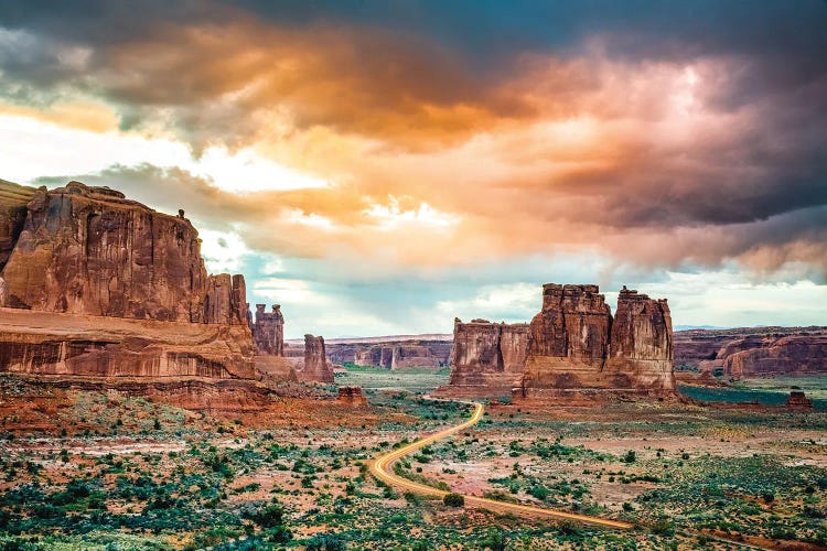 Utah Mountain Range Dirt Road II by Alex G Perez wall art