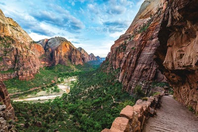 Utah Zion National Park Hike II by Alex G Perez canvas print