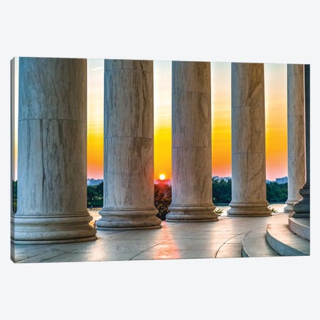 Washington DC Monument Sunset Canvas Print #AGP352} by Alex G Perez Canvas Art Print