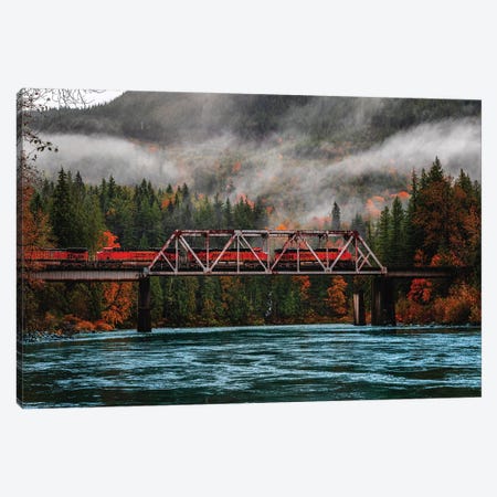 Washington Olympic National Park Fall Leaves I Canvas Print #AGP353} by Alex G Perez Canvas Print