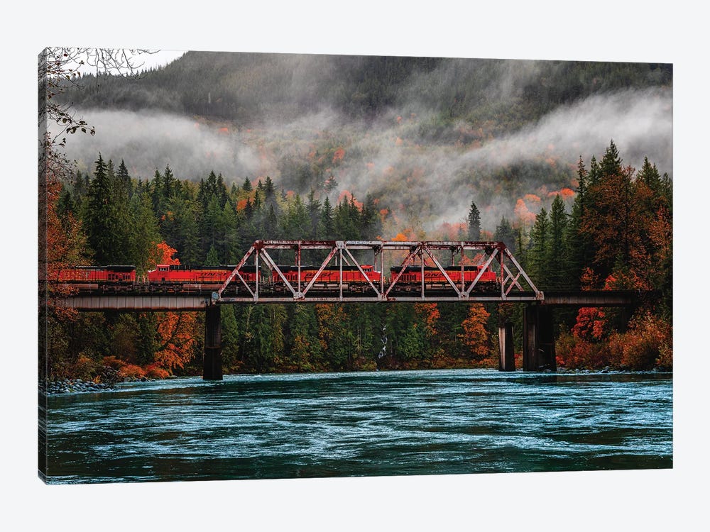Washington Olympic National Park Fall Leaves I by Alex G Perez 1-piece Art Print