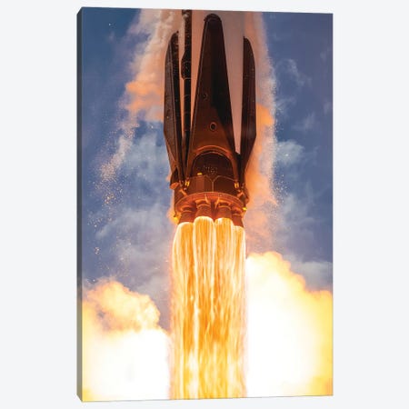Spacex Rocket Launch Falcon 9 IV Canvas Print #AGP372} by Alex G Perez Canvas Art Print