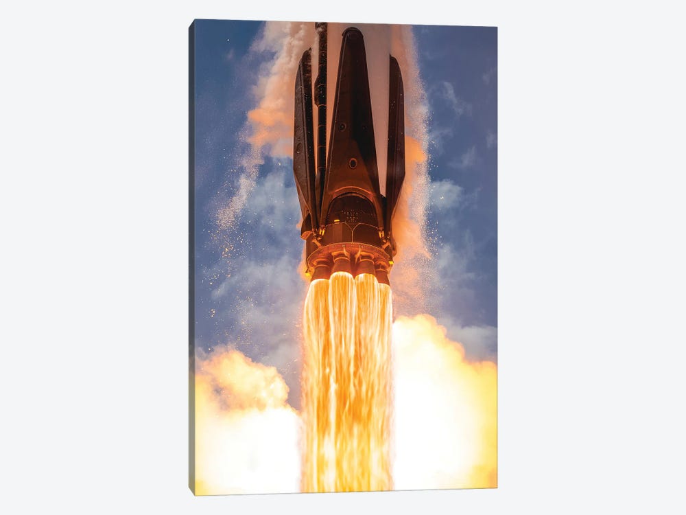Spacex Rocket Launch Falcon 9 IV by Alex G Perez 1-piece Canvas Artwork