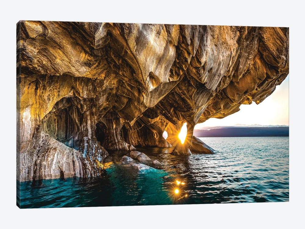 Chile Patagonia Marble Caves I by Alex G Perez 1-piece Canvas Wall Art
