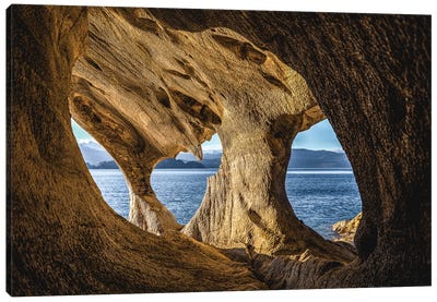 Chile Patagonia Marble Caves III Canvas Art Print - Chile
