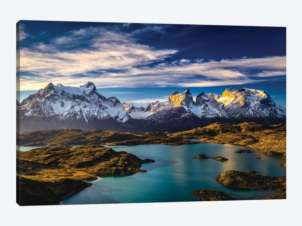 Chile Patagonia Torres Del Paine Mountain Views IV by Alex G Perez 1-piece Canvas Art Print
