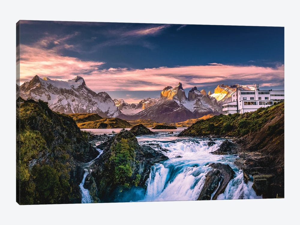 Chile Patagonia Torres Del Paine Stunning Mountain Sunset VI by Alex G Perez 1-piece Canvas Art