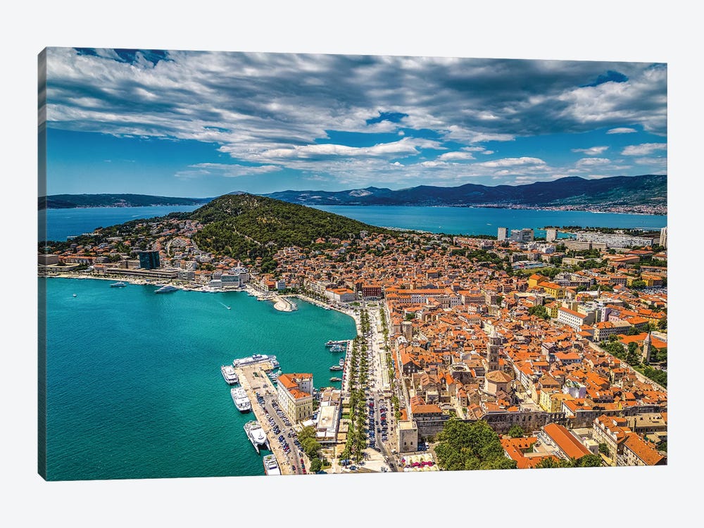 Croatia Split Port City View by Alex G Perez 1-piece Canvas Art
