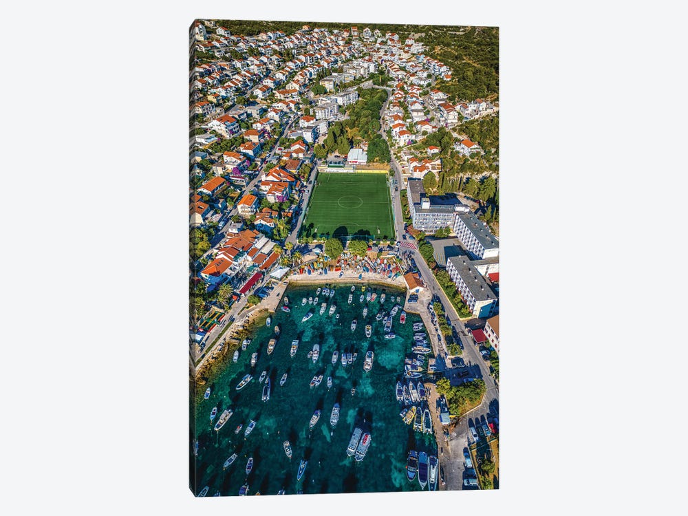 Croatia Hvar Small Town Soccer Field by Alex G Perez 1-piece Art Print