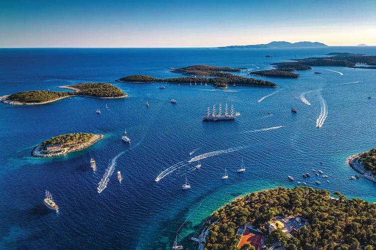 Croatia Hvar Islands From Above by Alex G Perez wall art
