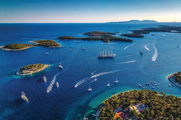 Croatia Hvar Islands From Above