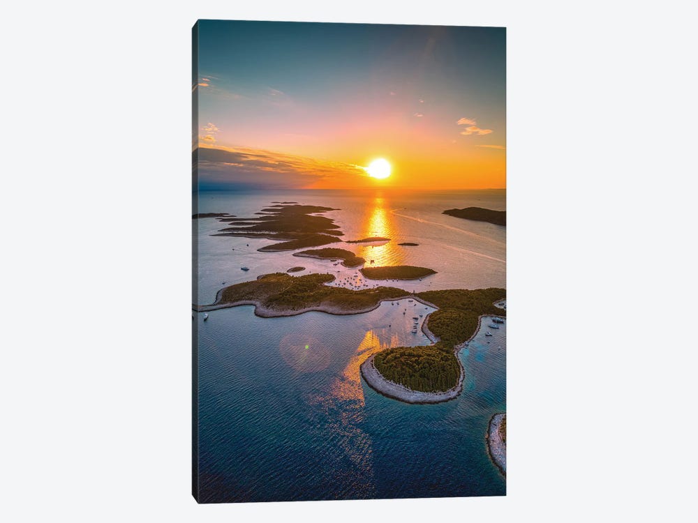 Croatia Hvar Islands Sunset From Above by Alex G Perez 1-piece Canvas Print