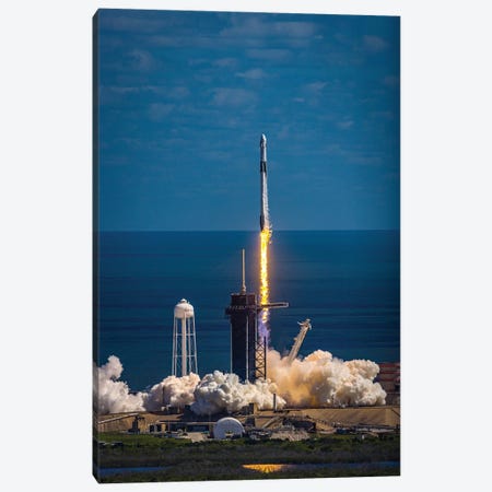 Spacex Falcon 9 Crew 4 Launch From Vab Roof III Canvas Print #AGP486} by Alex G Perez Canvas Wall Art