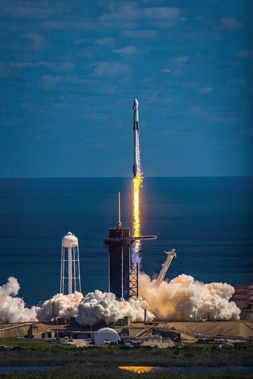 Spacex Falcon 9 Crew 4 Launch From Vab Roof III by Alex G Perez wall art