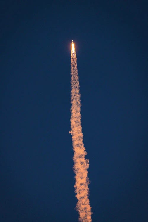 Spacex Falcon 9 Transit With The Moon II