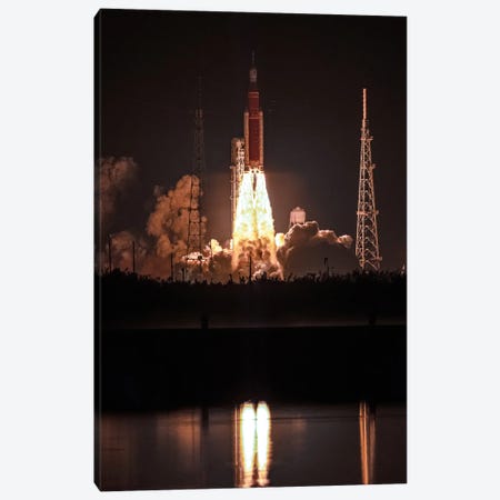 Nasa Artemis SLS Rocket Launch V Canvas Print #AGP505} by Alex G Perez Canvas Art Print