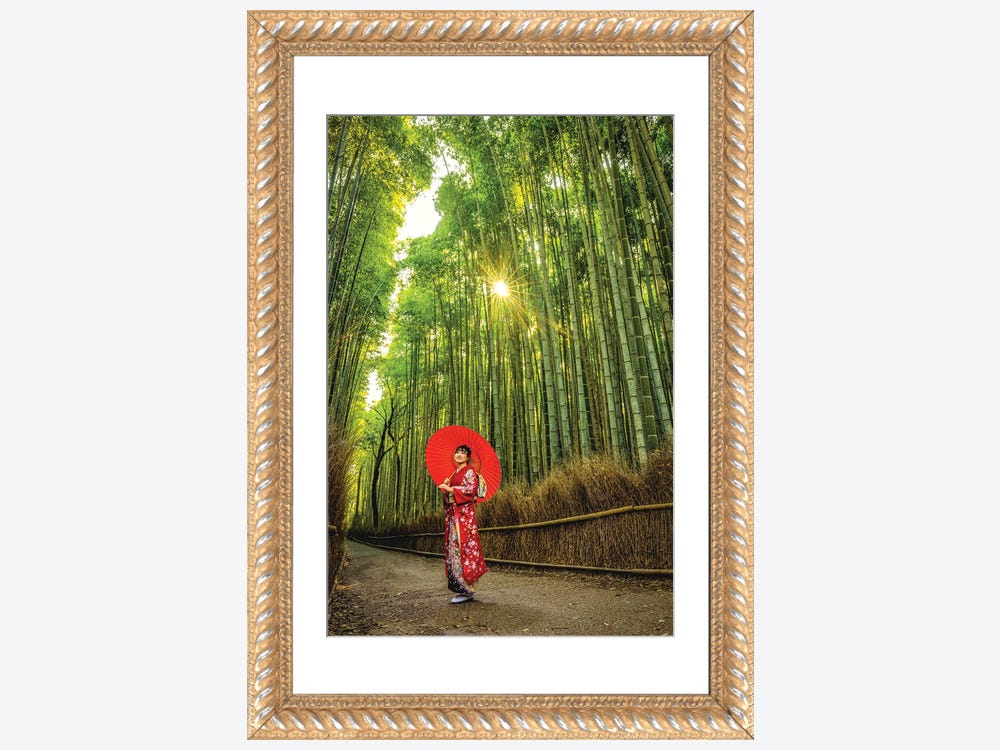 A Stroll Through Arashiyama Bamboo Forest, - Art Print | Alex G Perez