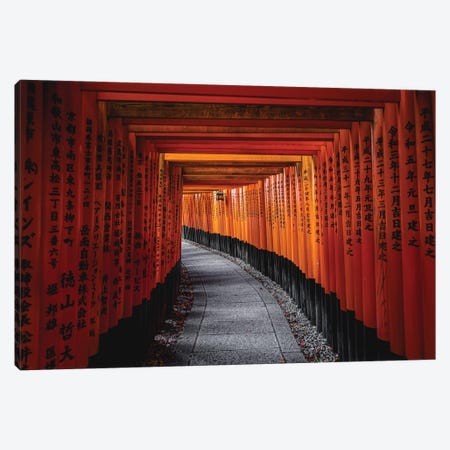 Fushimi Inari Taisha Shrine Kyoto, Japan I Canvas Print #AGP521} by Alex G Perez Canvas Wall Art