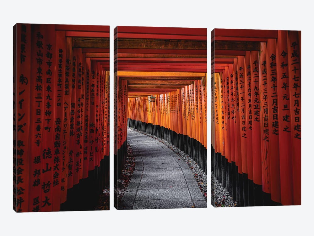 Fushimi Inari Taisha Shrine Kyoto, Japan I by Alex G Perez 3-piece Canvas Artwork