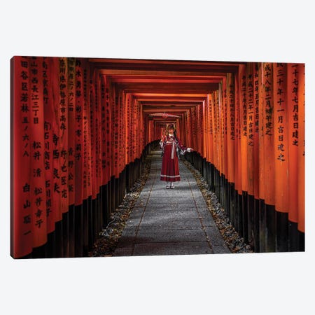 Fushimi Inari Taisha Shrine Kyoto, Japan II Canvas Print #AGP522} by Alex G Perez Canvas Art