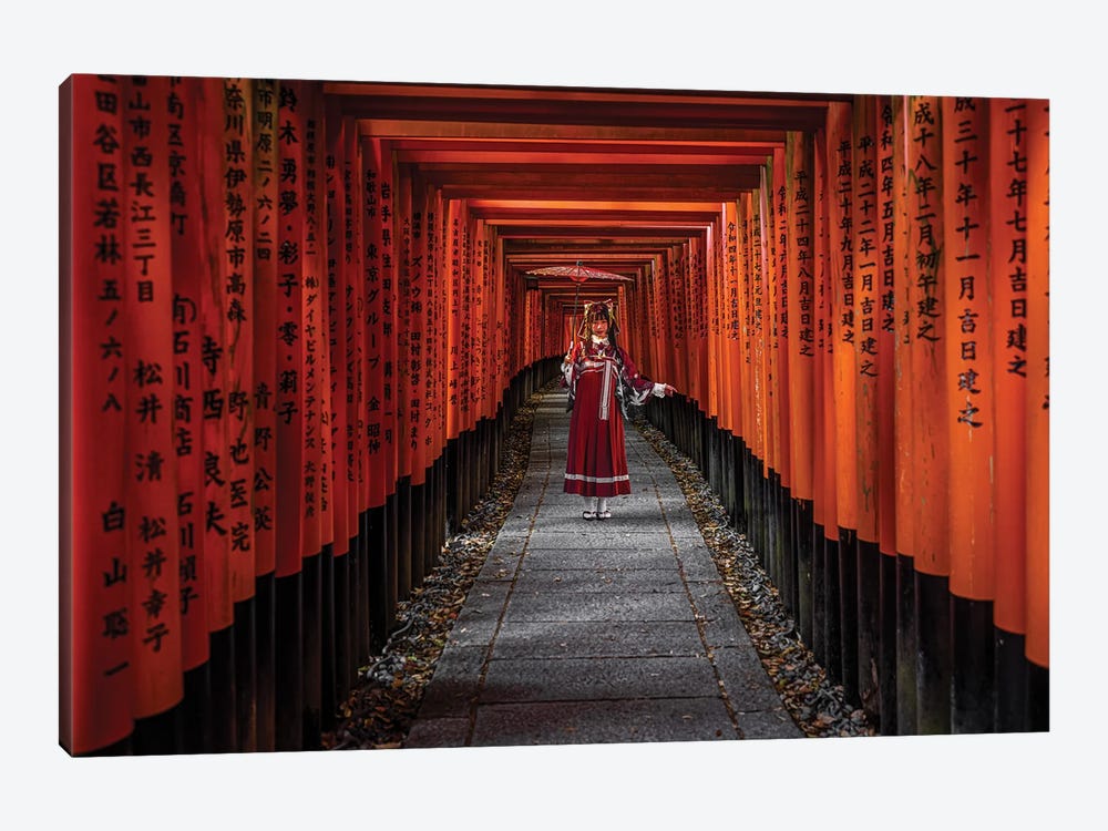 Fushimi Inari Taisha Shrine Kyoto, Japan II by Alex G Perez 1-piece Canvas Print