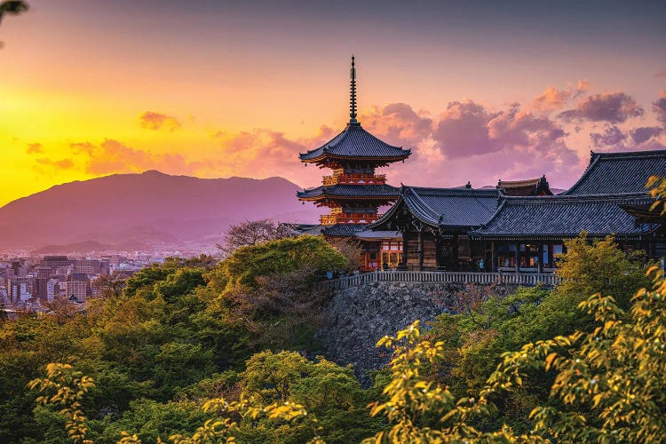 Sunset At Kiyomizu-Dera Temple Kyoto, Japan II