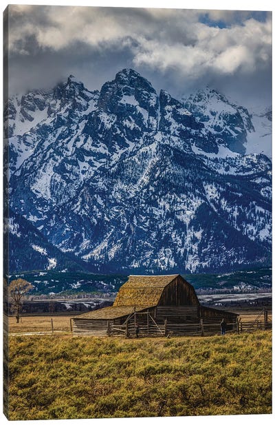 Grand Teton Farm Barn II Canvas Art Print - Rocky Mountain Art