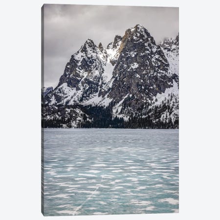 Grand Teton Frozen Lake Canvas Print #AGP557} by Alex G Perez Canvas Art