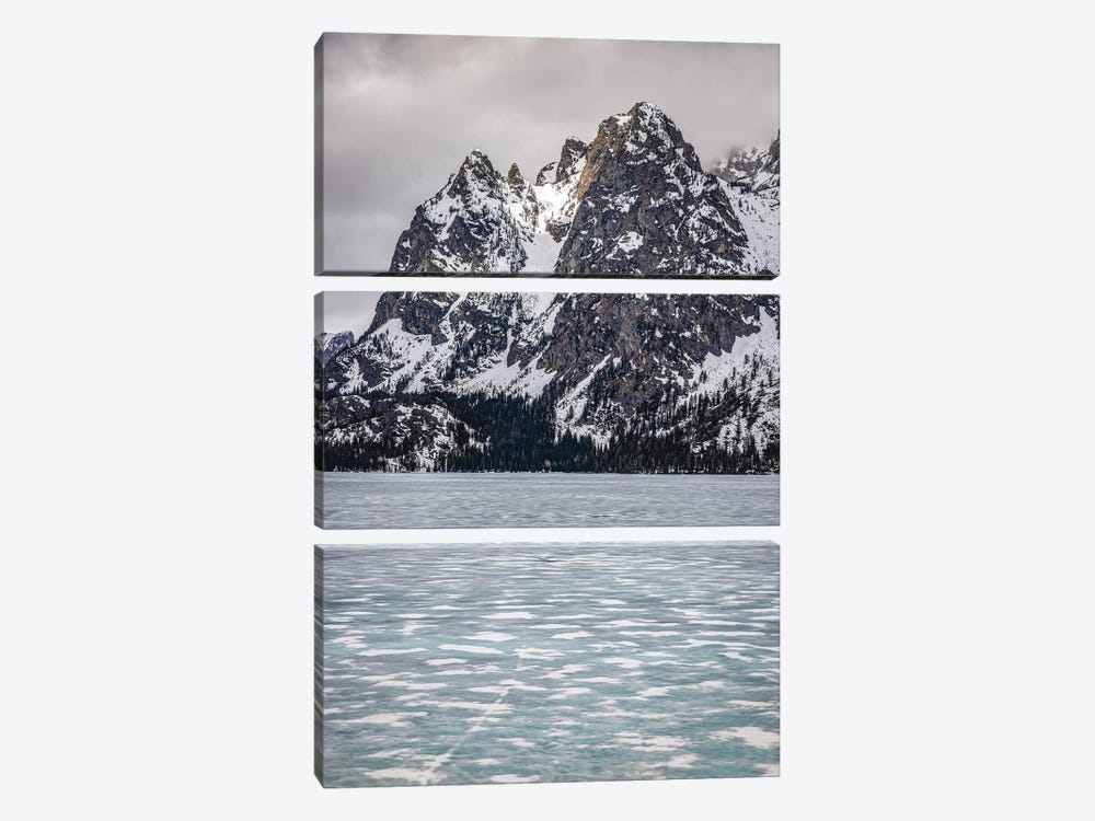 Grand Teton Frozen Lake by Alex G Perez 3-piece Art Print