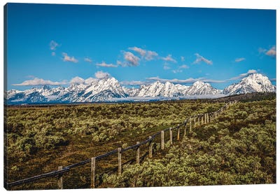 Grand Teton Mountain Range IV Canvas Art Print - Rocky Mountain Art