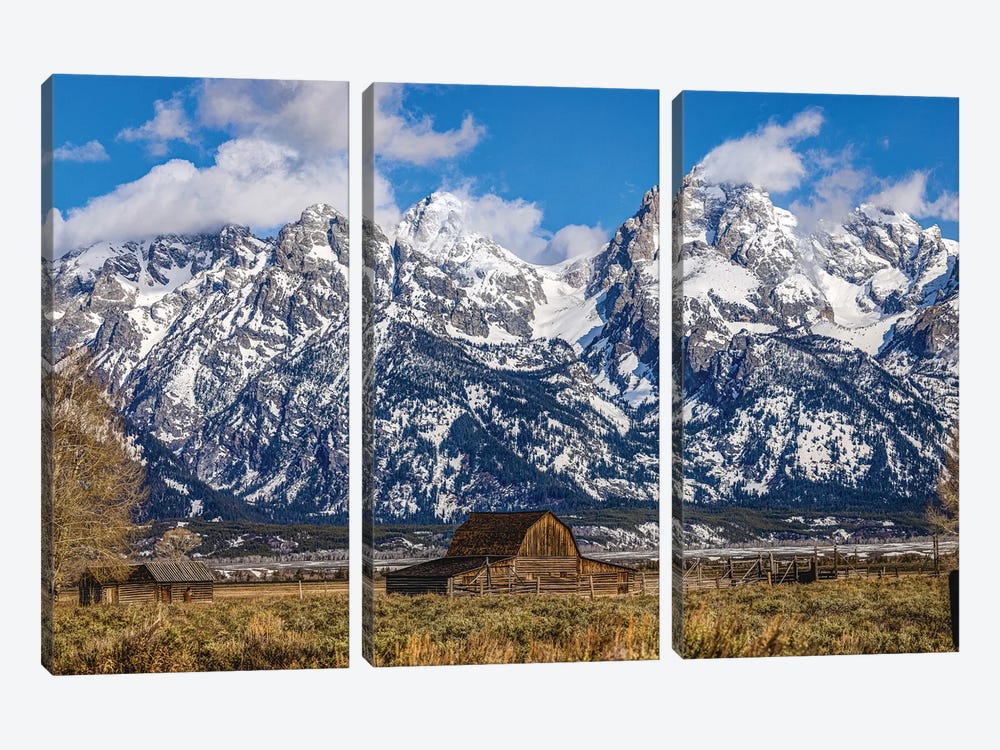 Grand Teton Mountain Range VI by Alex G Perez 3-piece Canvas Print