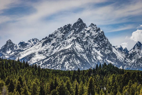 Teton Range: Grand Teton Mountain Range IX by Alex G Perez