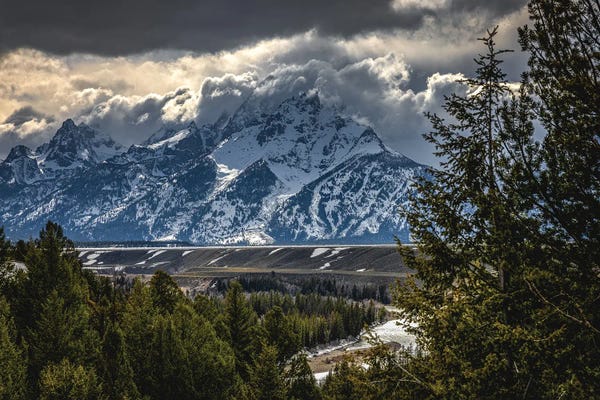 Teton Range: Grand Teton Mountains II by Alex G Perez