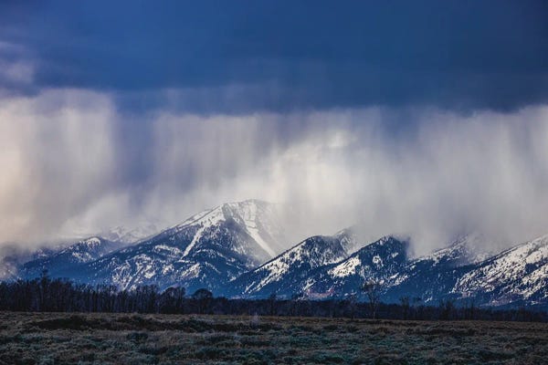 Teton Range: Grand Teton Storm by Alex G Perez