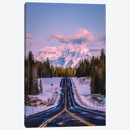 Grand Teton Sunrise Scenic Road Canvas Print #AGP587} by Alex G Perez Canvas Print
