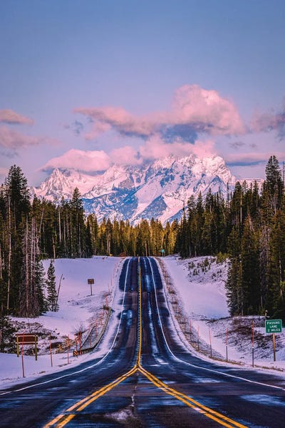 Layered Landscapes: Grand Teton Sunrise Scenic Road by Alex G Perez