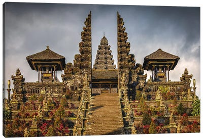 Bali Indonesia Great Temple I Canvas Art Print - Indonesia Art