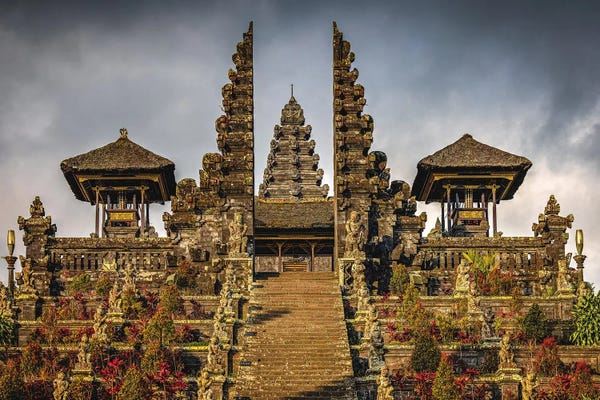 Castles & Palaces: Bali Indonesia Great Temple I by Alex G Perez