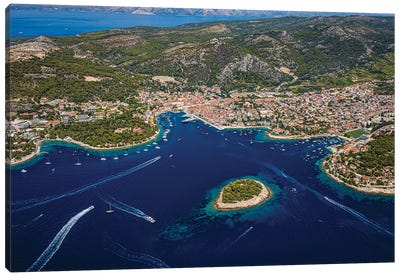 Croatia Port Of Hvar I Canvas Art Print - Island Art